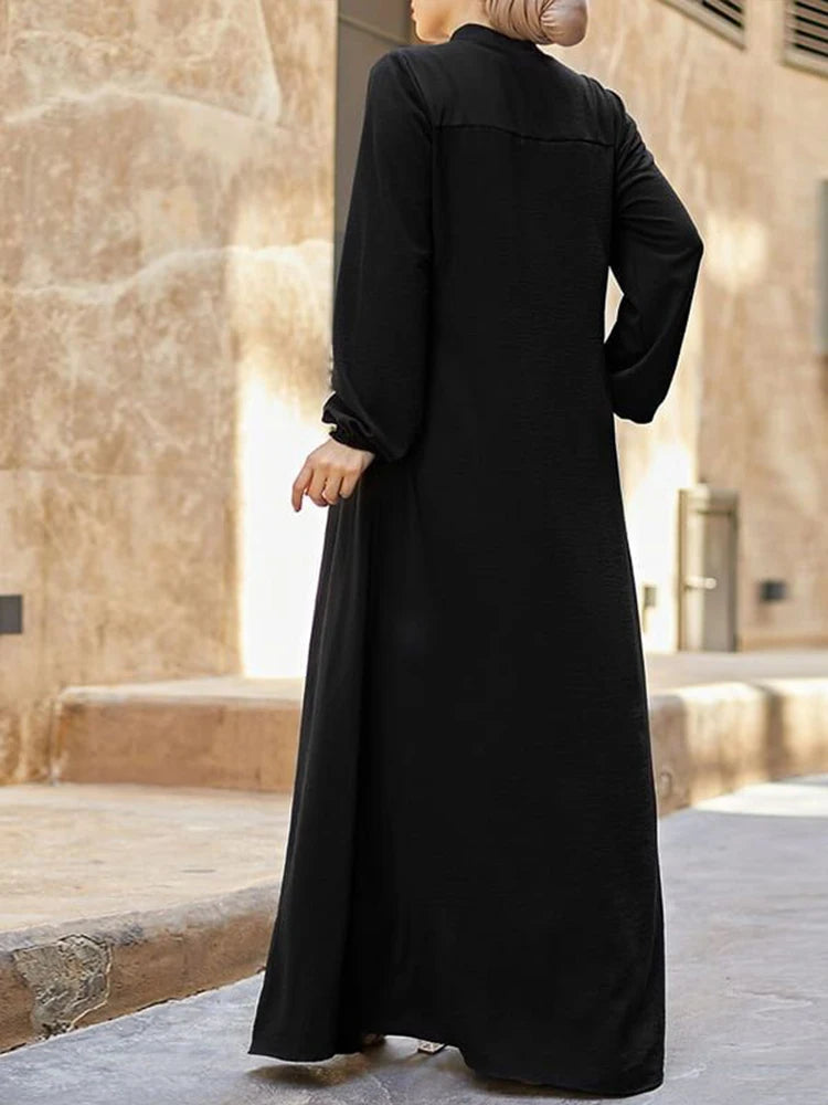 black dress elegant loose