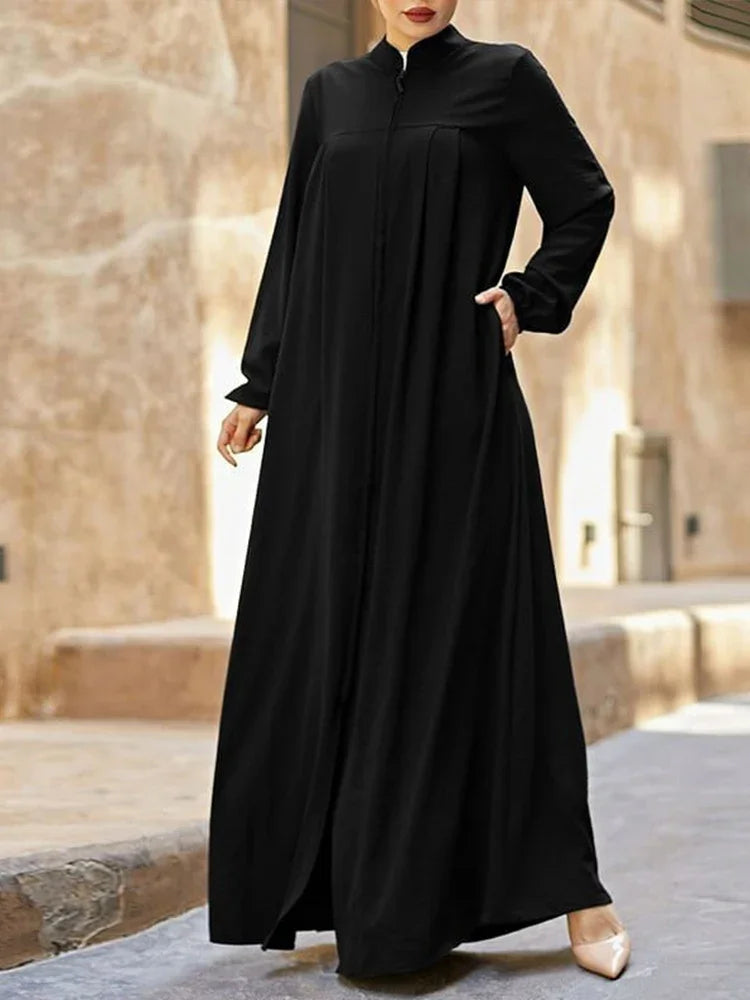 black dress elegant loose