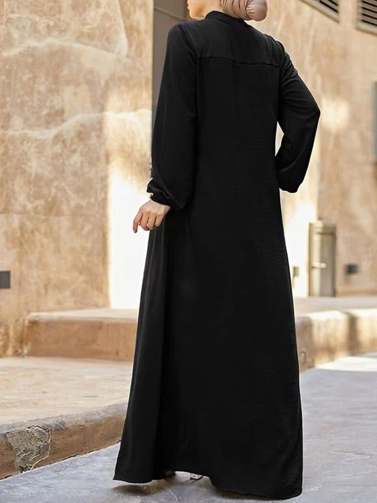 black dress elegant loose